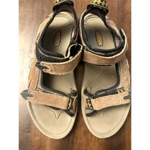Teva brown sandals adjustable suede outdoor men's 9 6571